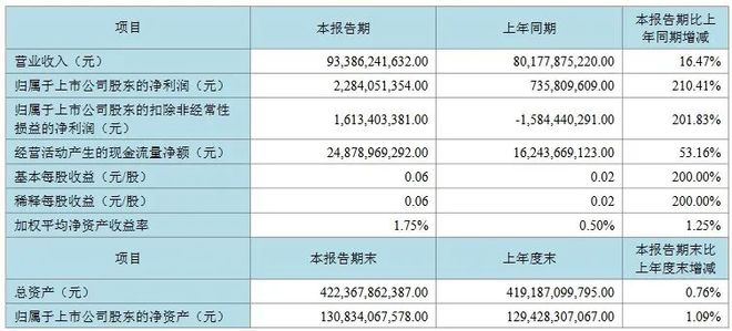三安京东方木林森利亚德等12企公布2024半年报(图2)