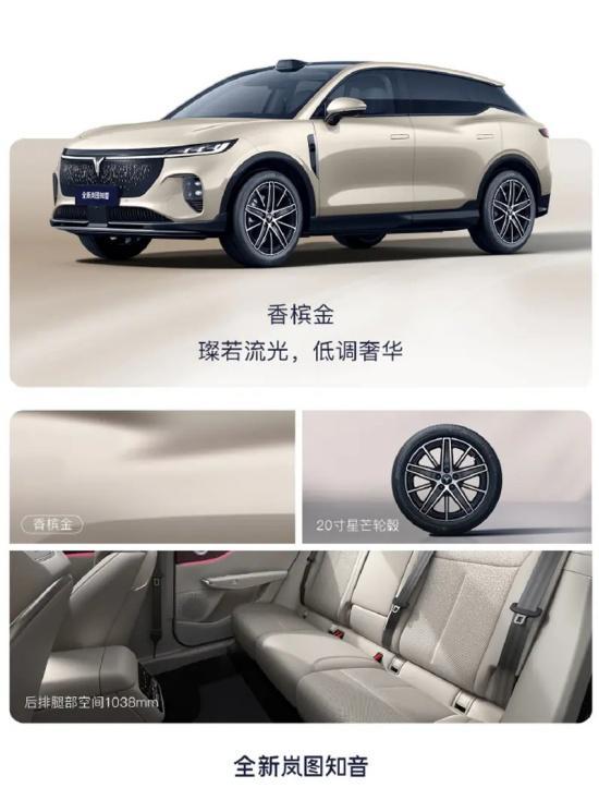 全新岚图知音四款配色官图发布8月底上市(图2)