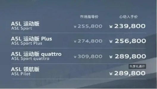多种个性化灯光签名一汽奥迪A5L夜晚就是最靓的仔(图1)