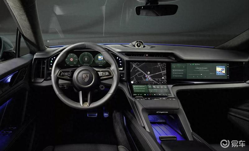全新保时捷纯电Cayenne内饰官图科技感十足(图2)