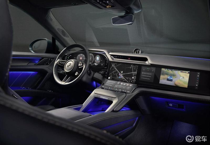 全新保时捷纯电Cayenne内饰官图科技感十足