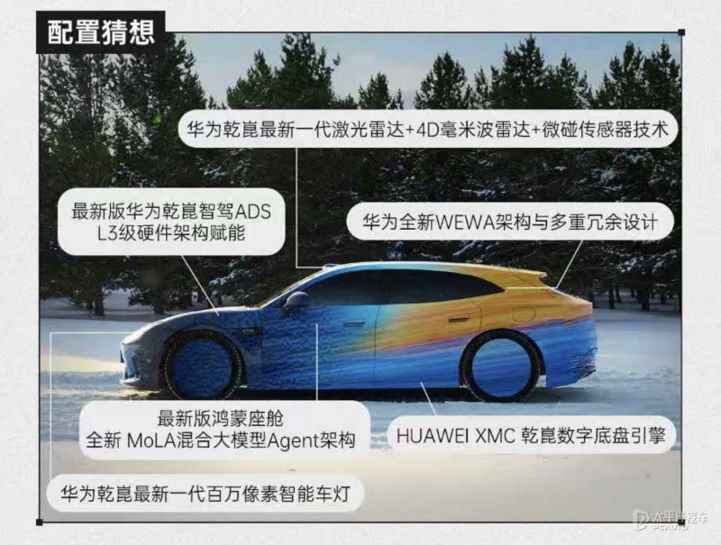 启境全新猎装轿跑配置曝光华为最新一代激光雷达百万像素大灯(图4)